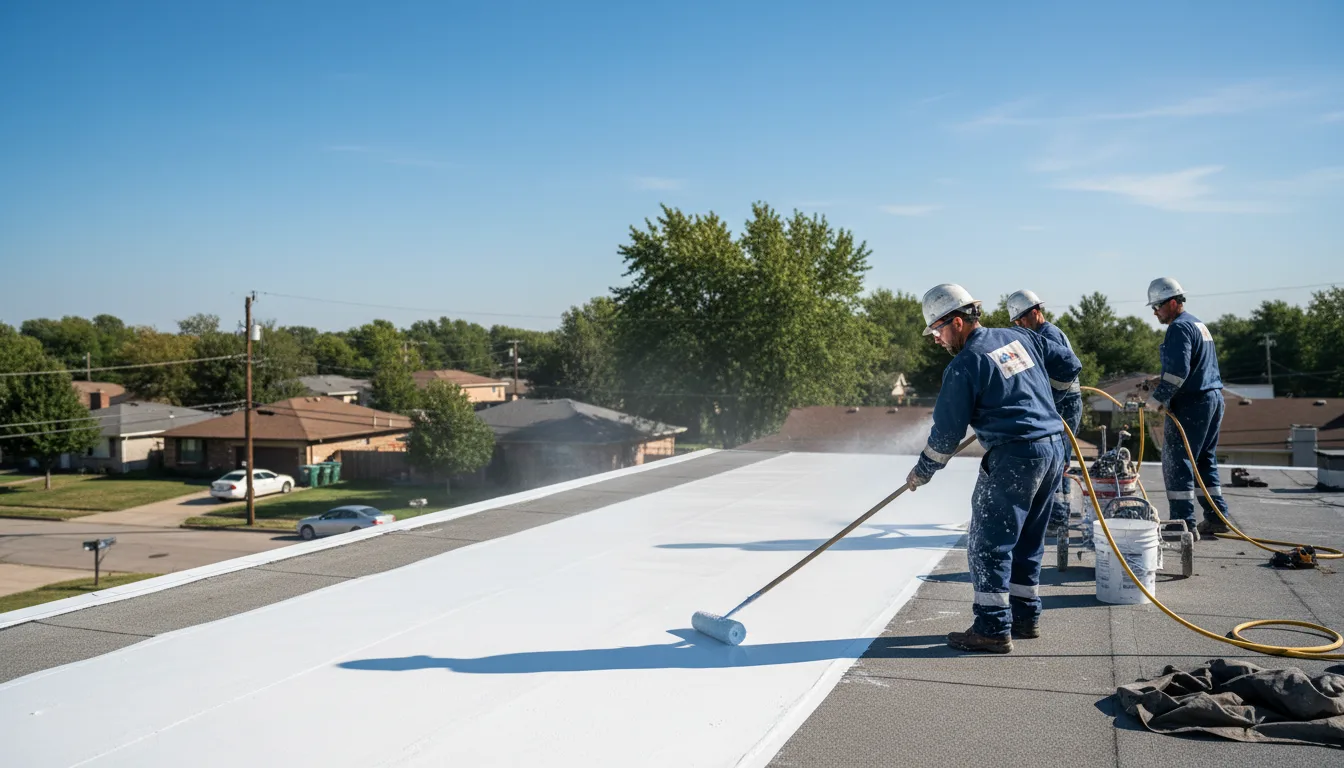 Commercial roof coating in Andover, IA near me